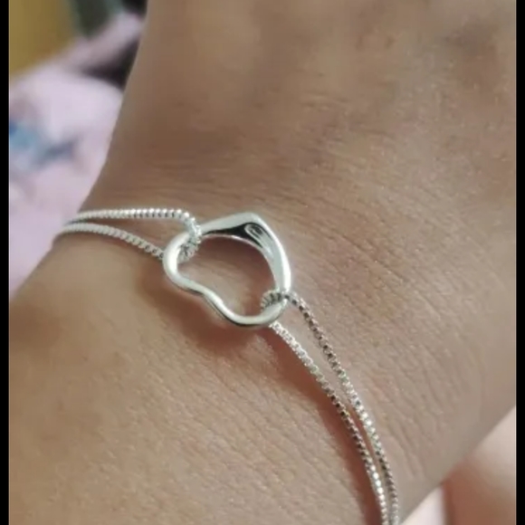 🆕📢📢Last Set Sterling Silver Floating ❤ Bracelet & Necklace Set. - Picture 5 of 7